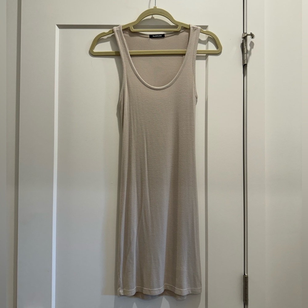 TALENTLESS | Cotton Ribbed Mini Dress | Size Xs